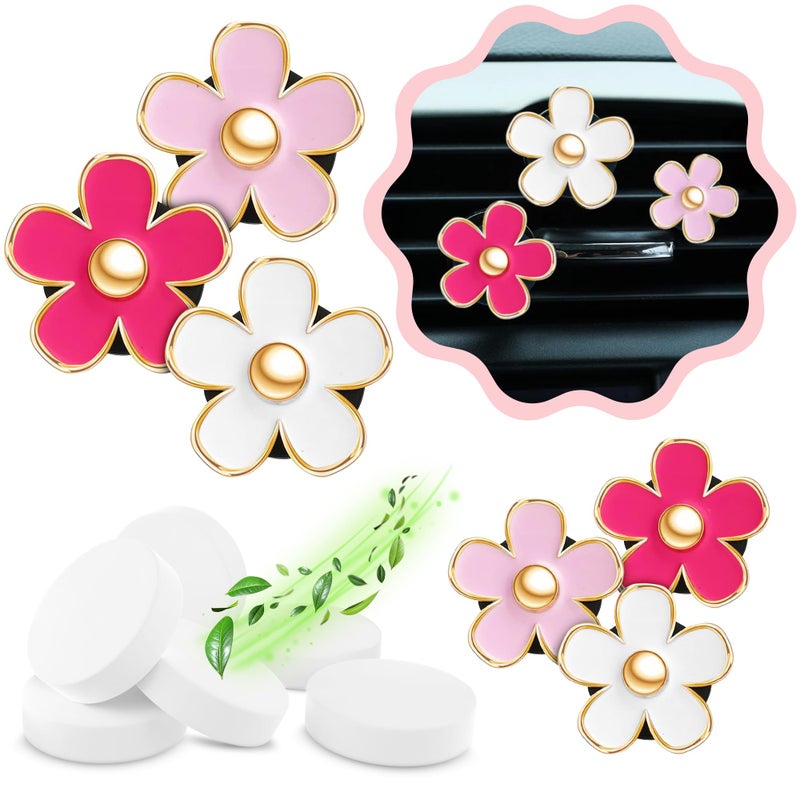 Zadin 2 Pieces Sunflower Car Accessories Cute Car Air Freshener Sunflower Air Vent Clips Sunflowers Gift Decorations Girasoles Car Clip Interior Air Vent Decor - Image 1